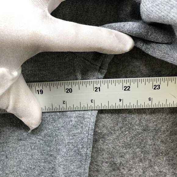 Quiksilver Crewneck Sweater Mens M Gray Pullover Embroidered Logo 100% Cotton - Picture 6 of 9